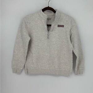 Vineyard Vines Gray Kid’s Quarter-Zip Sweater